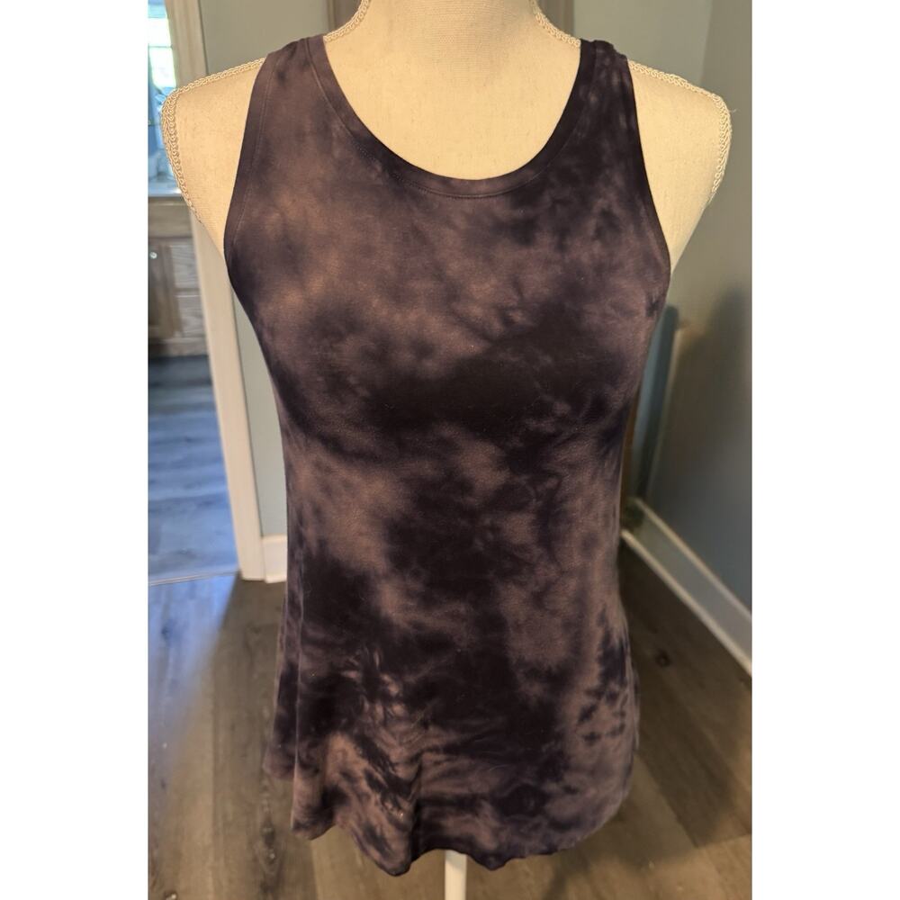 American Eagle Outfitters Black Bleached Tank Top, Soft & Sexy, XS